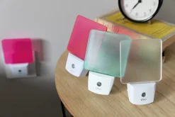 Veilleuse LED Otio IP20 1W vert l.13 x H.20 x P.5 cm