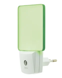 Veilleuse LED Otio IP20 1W vert l.13 x H.20 x P.5 cm