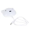 Veilleuse LED Ourson 1,5W IP20 l. 4 x H.8,5 cm blanc froid à blanc chaud tactile USB Corep blan