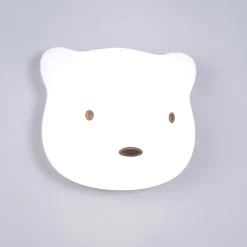 Veilleuse LED Ourson 1,5W IP20 l. 4 x H.8,5 cm blanc froid à blanc chaud tactile USB Corep blan