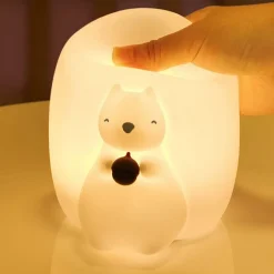 Veilleuse lumineuse avec télécommande Écureuil