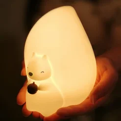Veilleuse lumineuse avec télécommande Écureuil