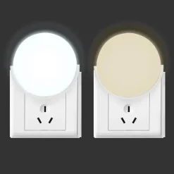 Veilleuse Prise LED 1W Ronde avec Capteur Crépusculaire 220V - SILAMP