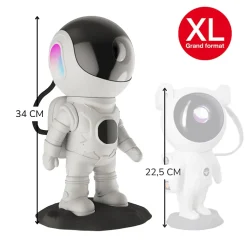 Veilleuse XL projecteur LED Cosmolite, 5 modes d'éclairage, enceinte bluetooth intégrée, minuteur intégré, rechargeable USB