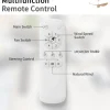 Ventilateur de plafond 132 cm sans lumière, 6 vitesses avec télécommande, moteur DC réversible, 3 pales en ABS