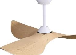 Ventilateur de plafond 132 cm sans lumière, 6 vitesses avec télécommande, moteur DC réversible, 3 pales en ABS