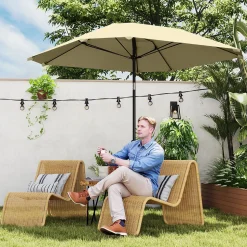 Ventilateur de plafond 107 cm avec lumière LED 22W, télécommande 6 vitesses, blanc, idéal pour chambre et salon