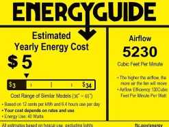 Ventilateur de plafond 132 cm avec pales en bois massif, télécommande 6 vitesses, couleur blanche