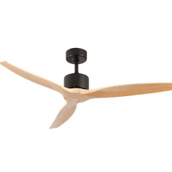 Ventilateur de Plafond 3 Pales Noir 55W 6 Vitesses Nebraska Thinia Home