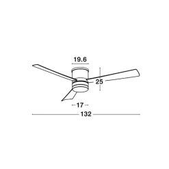 Ventilateur de Plafond SILKY Blanc mat