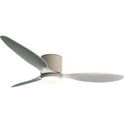 VENTILATEUR DE PLAFOND A PALES BLANC SAMARAT AVEC LED GARANTIE A VIE