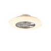 Ventilateur de plafond argenté avec LED à effet étoile, dimmable - Clima