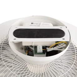 Ventilateur de plafond argenté avec LED à effet étoile, dimmable - Clima
