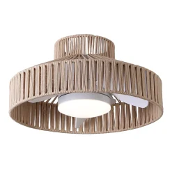 Ventilateur de plafond avec lumière et abat-jour décoratif