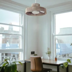 Ventilateur de plafond avec lumière et abat-jour décoratif