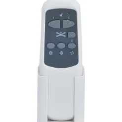 Ventilateur de plafond avec éclairage GoodHome Hanki coloris argent pour pièce de 25 m² Ø.132 cm