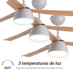 Ventilateur de plafond avec lumière et Wi-Fi