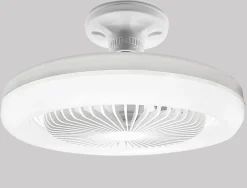Ventilateur de Plafond avec Lumière - Lampe - Silencieux 30W - Mural Portable - SANS TELECOMMANDE