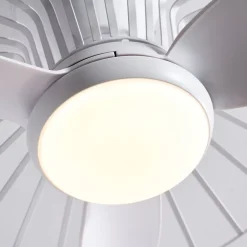 Ventilateur de plafond blanc 66 cm led dimmable et CCT - Melvin