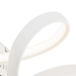 Ventilateur de plafond blanc avec LED et télécommande - Mandy