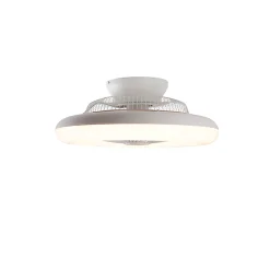 Ventilateur de plafond blanc avec LED et télécommande - Clima