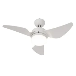 Ventilateur de plafond blanc 86,7 cm avec LED à intensité variable et télécommande - Yuki