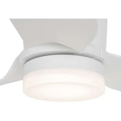 Ventilateur de plafond blanc 123cm LED incluse Dimmable avec télécommande - Patty