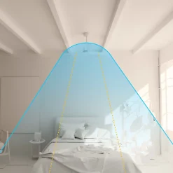 Ventilateur de plafond éclairage LED et télécommande, silencieux Ø76cm blanc Sulion