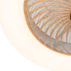 Ventilateur de plafond en bois avec LED et télécommande - Clima