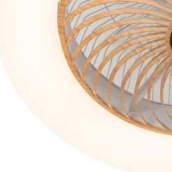Ventilateur de plafond en bois avec LED et télécommande - Clima