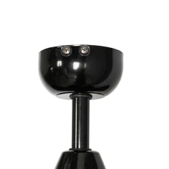 Ventilateur de plafond extérieur noir 91,3cm avec LED à intensité variable avec télécommande IP44 - Toledo