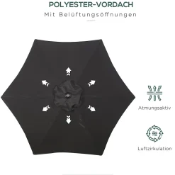 Ventilateur de plafond extérieur 50 cm avec télécommande LED 18W 3CCT moteur DC réversible, 5 pales ABS