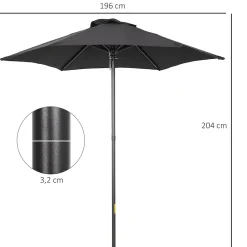 Ventilateur de plafond extérieur 50 cm avec télécommande LED 18W 3CCT moteur DC réversible, 5 pales ABS