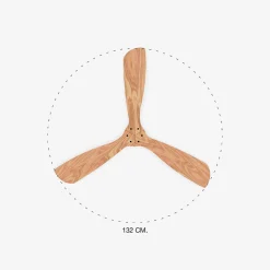 Ventilateur de plafond Faro Barcelona - Lantau L Noir/Bois - Moteur CC silencieux, sans lumière, télécommande, 6 vitesses