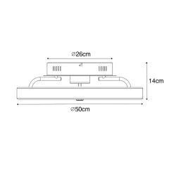 Ventilateur de plafond noir avec LED et télécommande - Maddy