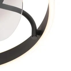 Ventilateur de plafond noir avec LED et télécommande - Maddy