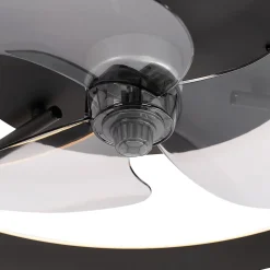 Ventilateur de plafond noir avec LED et télécommande - Maddy