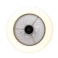 Ventilateur de plafond noir avec LED et télécommande - Clima