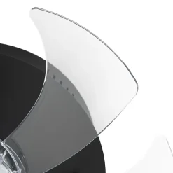 Ventilateur de plafond noir 70cm avec LED à intensité variable et télécommande - Maddy