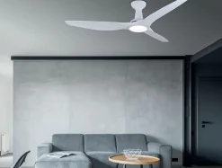 Ventilateur de plafond pales 132 cm avec LED et Wifi Réversible Hypersilence