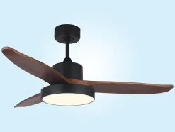 Ventilateur de plafond pales 122 cm avec LED et Wifi Réversible Hypersilence
