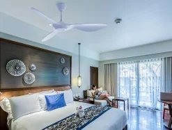 Ventilateur de plafond pales 132 cm avec LED et Wifi Réversible Hypersilence