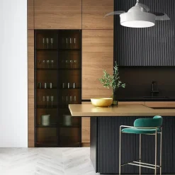 Ventilateur de plafond rétractable avec lumière LED blanche