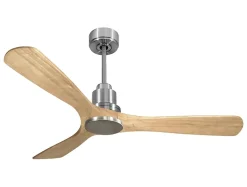 Ventilateur de plafond Réversible Thermostat Wifi Moteur à courant continu Toits en pente Télécommande Hypersilence Mémoire