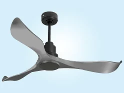 Ventilateur de plafond Réversible Thermostat Wifi Moteur à courant continu Toits en pente Télécommande Mémoire