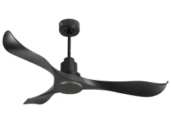 Ventilateur de plafond Réversible Thermostat Wifi Moteur à courant continu Toits en pente Télécommande Adaptateur 2/3 Lames Hyper