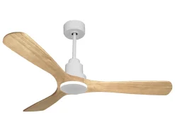 Ventilateur de plafond Réversible Thermostat Wifi Moteur à courant continu Toits en pente Télécommande Hypersilence Mémoire