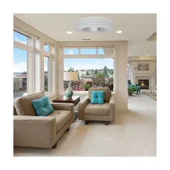 VENTILATEUR DE PLAFOND SANS PALES BLANC EXHALE SANS LED