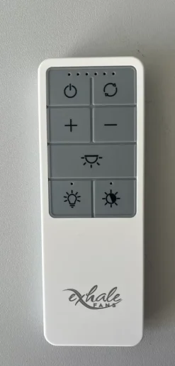 VENTILATEUR DE PLAFOND SANS PALES BLANC EXHALE SANS LED