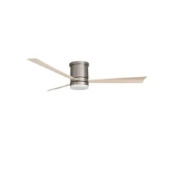 Ventilateur de Plafond SATIN Nickel et bois